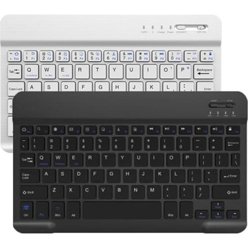Portable Unversal Bluebooth Keyboard For 7 8 9 10.1 inch Tbalet PC Desktop Rechargeable Wireless Keyboard Wholesale 20pcs/lot