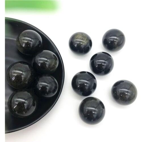 Drop Shipping 1pc Natural Golden Obsidian Ball Jin Yao Stone Quartz Crystal Sphere Gemstone Balls Natural Stones and Crystals