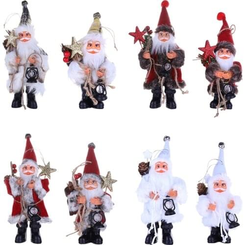 Christmas Decor Santa Claus Doll Toy Christmas Decorations For Home Christmas Tree Xmas Home Pendant New Year Decorations