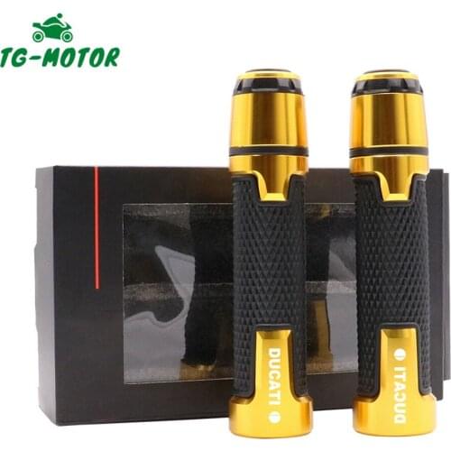 TG-Motor For DUCATI MONSTER 400 620 695 696 795 796 797 82 M400 M600 750 900 Motorcycle 7/8" Handlebar Grips Handle Bar Cap End