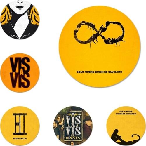 Vis a vis Badge Brooch Pin Accessories For Clothes Backpack Decoration gift 58mm