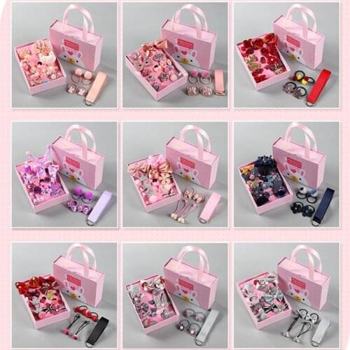 Fine Baby Hairpin Cute Cartoon Anime Hair Clips for Girls Children Darling Animal Bows Kids Hairpins Set Accessories Gift Box