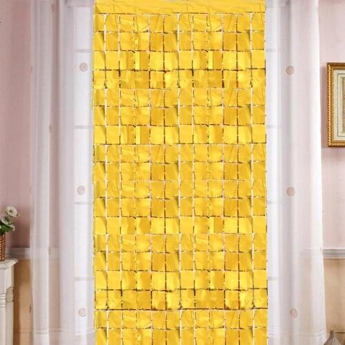 1*2m Square Curtain Birthday Wedding Party Background Wall Decoration Shiny Backdrop