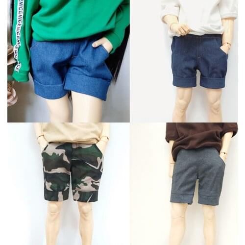 1/3 1/4 1/6 Dolls Accessories Fashion Shorts Camouflage Casual Pant Jeans Shorts Clothes For Bjd Doll Handmade Toy For Children