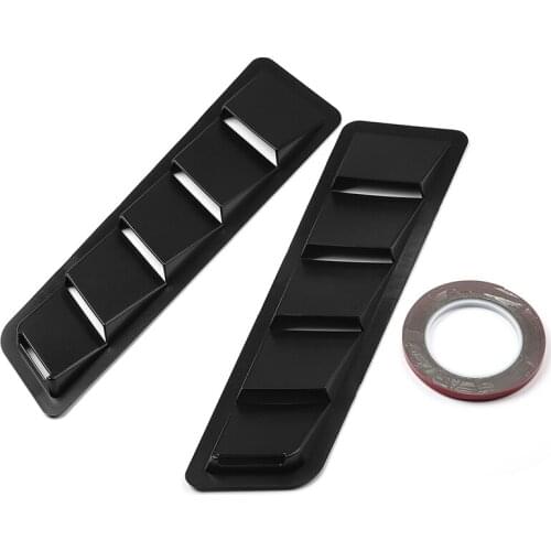 1 Pair 44*13*6.5cm Hood Vents Vehicles Air Flow Intake Decorative Scoop Bonnet Vent Hood Cover Universal