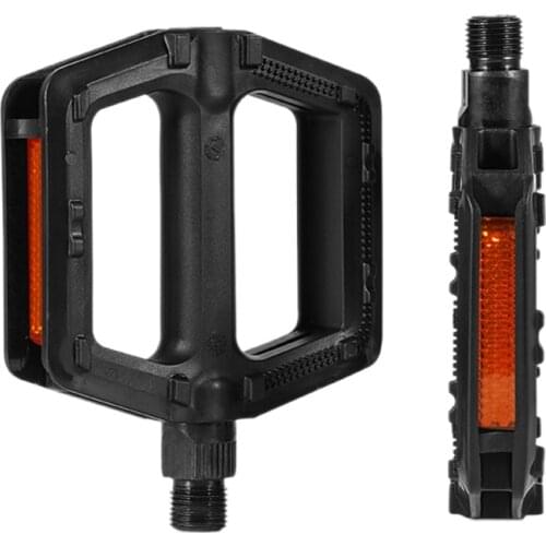 1Pair Anti-Slip Warning Reflective Pedals Bike Bicycle Pedal Mountain Bike Widened Pedal Safety Pedals Outdoor Sport Hot Sell