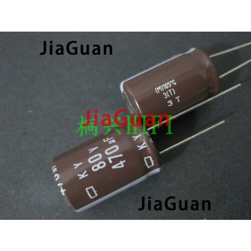 20pcs NEW CHEMI-CON 470uf/80v NIPPON KY 80V470UF 16x25MM electrolytic Capacitor 470UF 80V NCC ky 80v 470uf