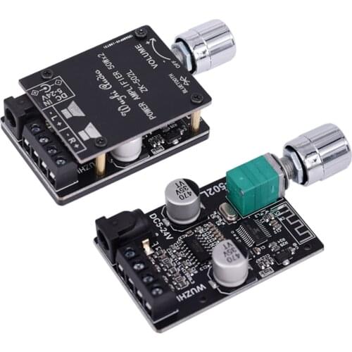 Audio Speakers DIY Bluetooth 5.0 High Power Digital Amplifier Stereo Board 50W+50W AMP Amplificador Audio Home Theater