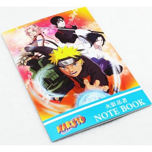 Naruto Notebook Cartoon Anime Notepad 32 Pages Writing Book Office Supplies School Classroom Notebook Christmas Gifts