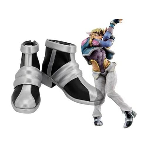 JoJos Bizarre Adventure Caesar Anthonio Zeppeli Cosplay Boots Shoes Men Costume Customized Accessories Halloween Party Shoes