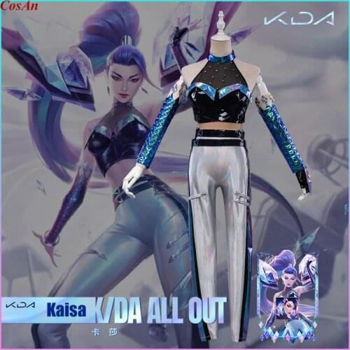 Hot Game LOL ALL OUT Kaisa Cosplay Costume Girl Group The High Quality Female Uniform Halloween Party Role Play Clothing S-XL