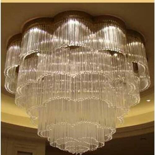 L LED Hotel Crystal Light Large Engineering Crystal Lamps Hotel Hall Lighting Hotel lobby light KTV light club led lamp