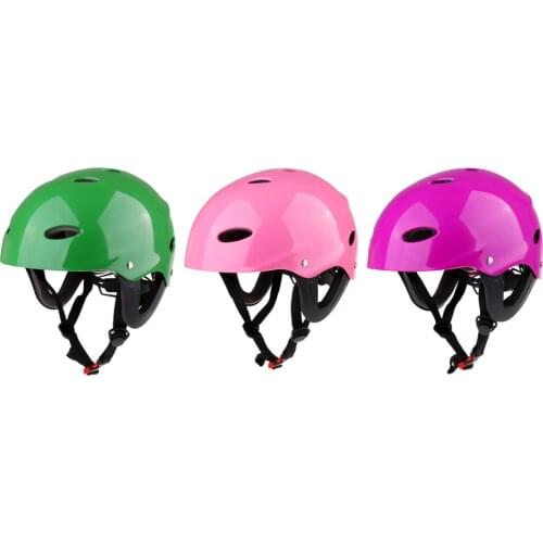 Lightweight Breathable Water Sports Safety Helmet Wakeboard Kayak Canoe Safety Helmet Adjustable Hard Protection w/Ear Protector