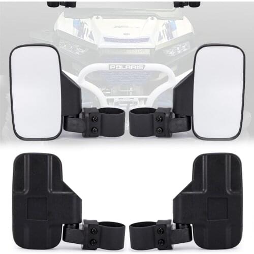 Motorcycle UTV for Polaris Ranger RZR 1000 Rearview Race Rear view Mirror Side View 1.75"/2"Clamp Adjustable