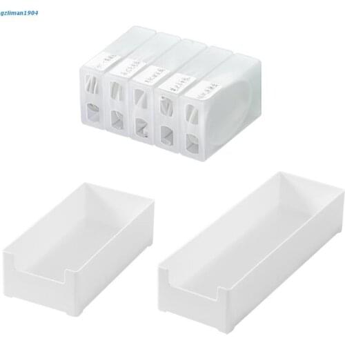 P15D 5 Grids Desktop Wire Cable Organizer Box USB Cable Storage Holder Case Jewelry Container Office Bedroom Home Accessories