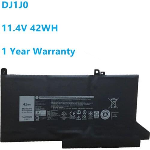 New DJ1J0 Laptop Battery For DELL Latitude 12 7000 7280 7380 7480 Series Tablet PC PGFX4 ONFOH DJ1JO 11.4V 42WH