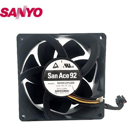New 9038 9cm 90mm motorcycle modified car booster cooling fan violence 4.1A 12V 9GV0912P1G04 90*90*38mm