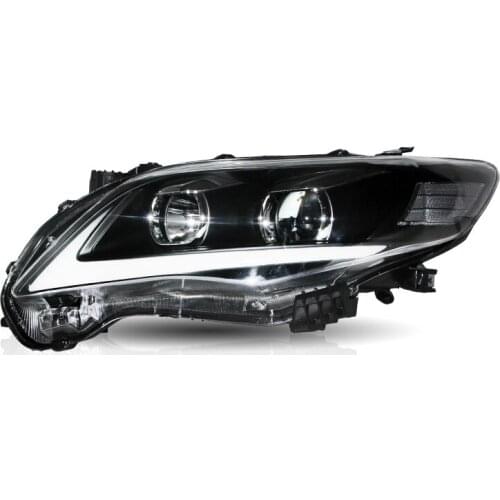 VLAND Factory Wholesales LED Headlights Front Lamp Assembly 2011 2012 2013 Sequential Head Lights For Toyota Corolla