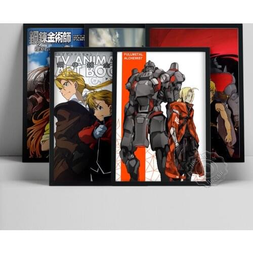 Fullmetal Alchemist Poster, Japanese Manga Role Wall Picture, Japan Anime Figure Wall Art, Comic Fans Gift, Kids Room Home Decor