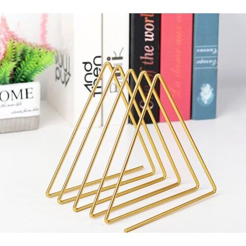 Nordic Triangle Shape Simple Book Support Stand Desktop Storage Rack Shelf Decor 95AF