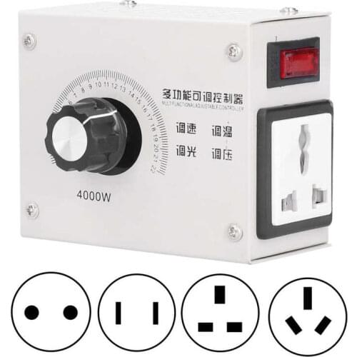 DC Power Supply Adjustable 4000W SCR Voltage Regulator Dimmer High Power Electronic Thyristor Controller AC110/220V
