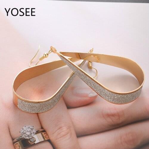 Retro National Wind Sand Drop Earrings