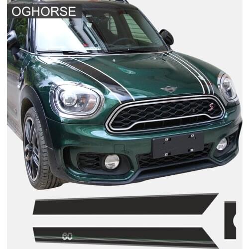Car Hood Trunk Bonnet Engine Rear Body Stripe Vinyl Decal Stickers for BMW Mini Cooper Countryman F60 2017-present Accessories