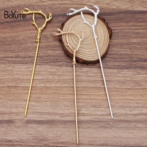 BoYuTe (10 Pieces/Lot) 46*46MM Tree Branch Hair Stick Vintage Bridal Wedding Hair Jewelry Diy Hand Made Jewelry Accessories