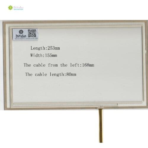 ZhiYuSun 253mm*155mm 10.4inch 4lines NEW touch screen panel TOUCH glass sensor 253*155 for DVD car touch screen