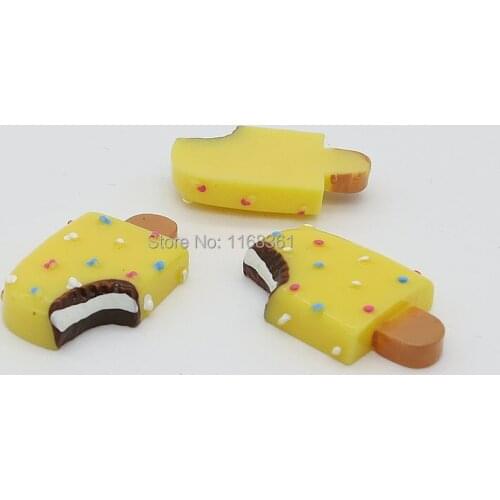 1pcs/lot resin flat back yellow Three layer Ice 25mm simulation of food Cabochon Scrapbook DIY phone decoration B408-7