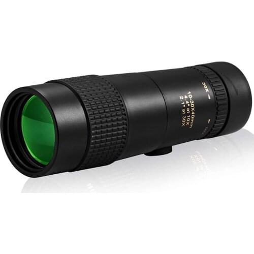 10-30x40 Zoom Monocular with Bak4 Prism Dual Focus High Power Compact Waterproof Telescope Fit Adults For Hiking Hunting Camping