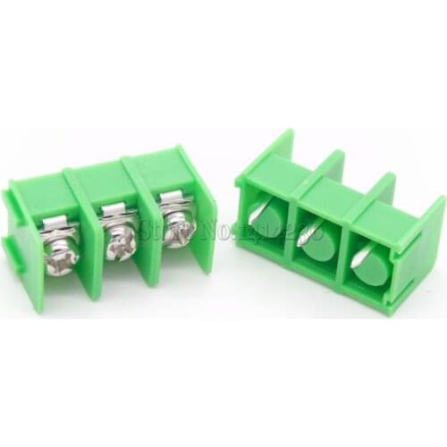 10Pcs KF7.62-3P 7.62mm pitch connector pcb screw terminal block connector 3pin