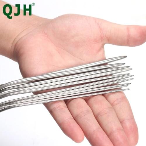 3.75mm Durable Stainless Steel Circular Knitting Needles Crochet Knit Hook SP0003-9 80cm/32" Length Hand Knitting Accessories