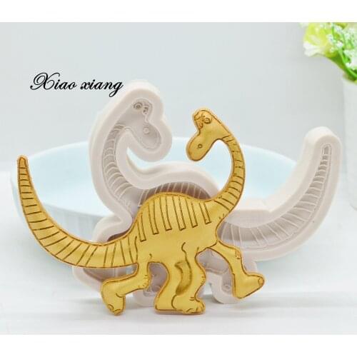 3D Dinosaur Silicone Molds Cartoon Animal Chocolate Cake Decoration Mould DIY Baking Pastry Kitchen Baking Accessories M2077