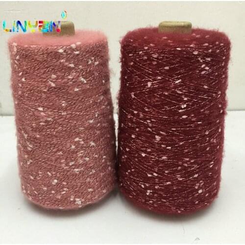 500g/piece Snowflake Mohair Blended Yarn For Knitting dots Mohair Medium thickness Crochet thread Knit sweater shawl t59