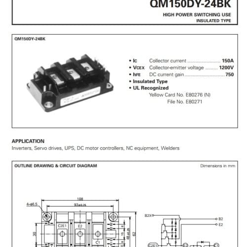 FREE SHIPPING NEW AND ORIGINAL MODULE QM150DY-24BK