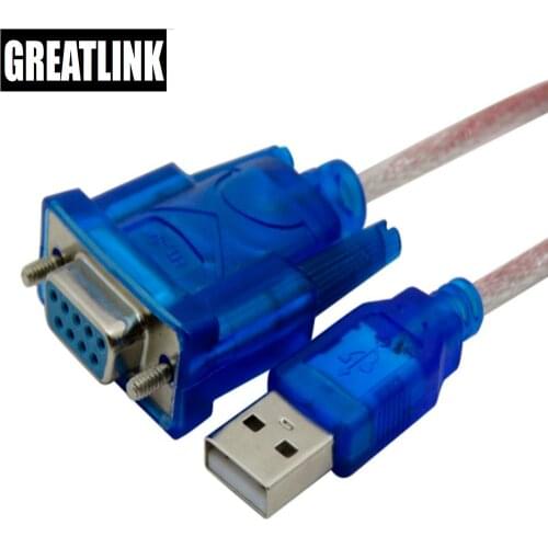 Free shipping! USB to RS232 Female Cable USB to serial port holes 9 holes USB to DB9 female