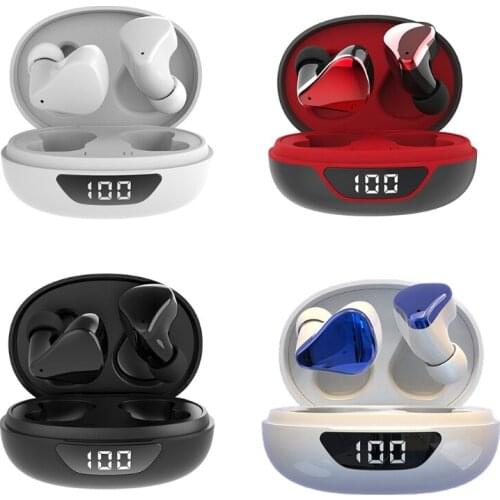 Wireless Earbuds Bluetooth Headphones Premium Fidelity Sound Quality Wireless Charging Case Digital LED Intelligence