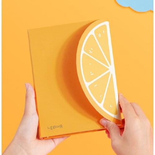 Notebook Thickened Fruit Cartoon Special-shaped Magnetic Buckle Notebook Fresh Student Notepad B5 multifunctional Inner Page