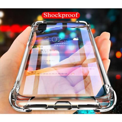 For Xiaomi Note 10 Pro Case Cover Silicone Shockproof Redmi 7 Transparent Clear Protective Xiaomi Mi 10 Pro 9 8 A2 Lite A1
