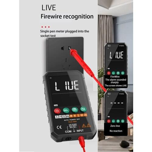 Digital Multimeter Auto Range AC DC NCV Hz Temperature Voltage Professional Analog multimetro Smart Ttester Electrician Tool