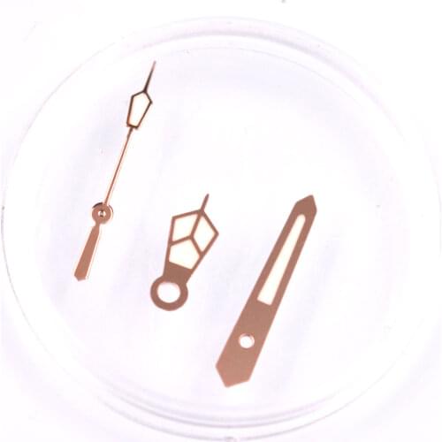 Rose gold Luminous watch hands fit Japan NH36A NH35A movement Watch parts SKX/SBBN