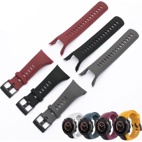 For SUUNTO5 smart watchband sports watch silicone wristband waterproof ruuber replacement watch strap
