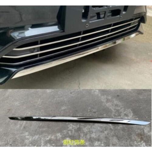 For Volvo XC90 2020 Accessories Stainless Steel Exterior grill Cover Grille Bottom Bumper Strip Trims Car Decoration