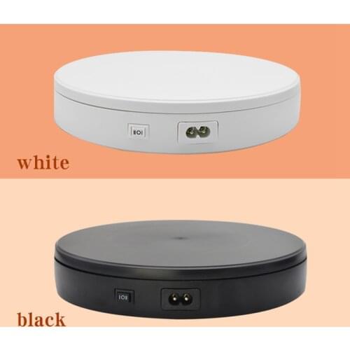 22*22*4cm Electric Turntable 360° Rotation Almost Noiseless Rotating Table Watch Jewelry Multifunctional Rotating Display Table