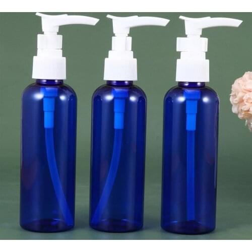10Pcs 100ml Emulsion Bottles Plastic Empty Bottles Shampoo Pump Bottles Lotion Dispenser For Travel Outdoor Camping Trip