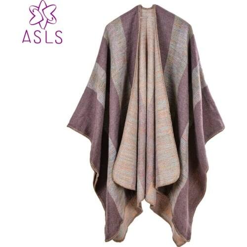 2017 hot sale warm luxury ladies straped shawl 6 colors stole winter warm shawls women scarf sc007