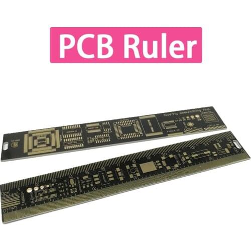 PCB Ruler PCB Ruler Board Ruler Sink Gold Package Unit Engineering Electronic Engineer Companion