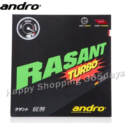 Andro RASANT TURBO Pimples In Table Tennis Rubber Pips-In Ping Pong Sponge Tenis De Mesa