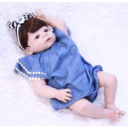 NPK 55cm Full Body Silicone Reborn Baby real newborn babies girl dolls Toys gift bebes reborn menina bonecas